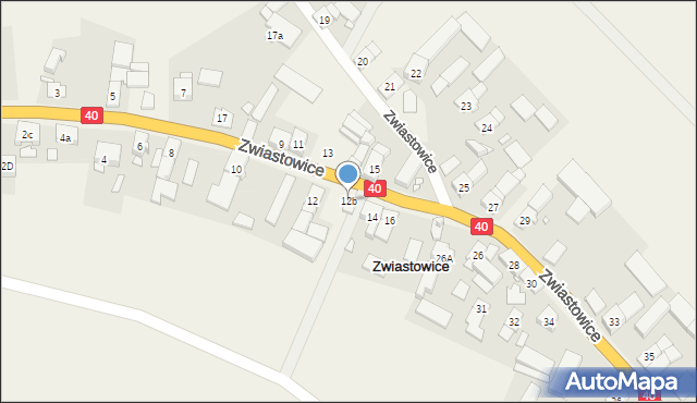 Zwiastowice, Zwiastowice, 12b, mapa Zwiastowice