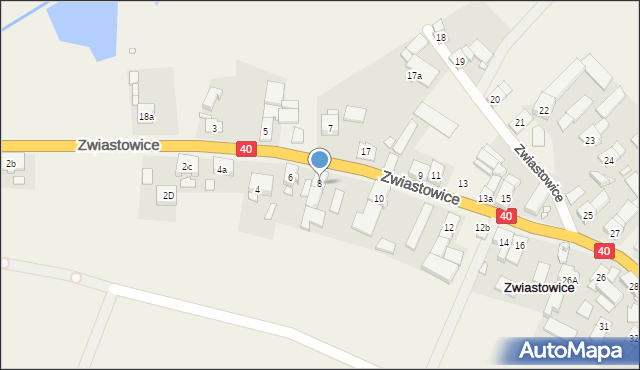 Zwiastowice, Zwiastowice, 8, mapa Zwiastowice