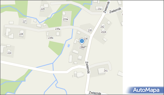 Zwiernik, Zwiernik, 236a, mapa Zwiernik