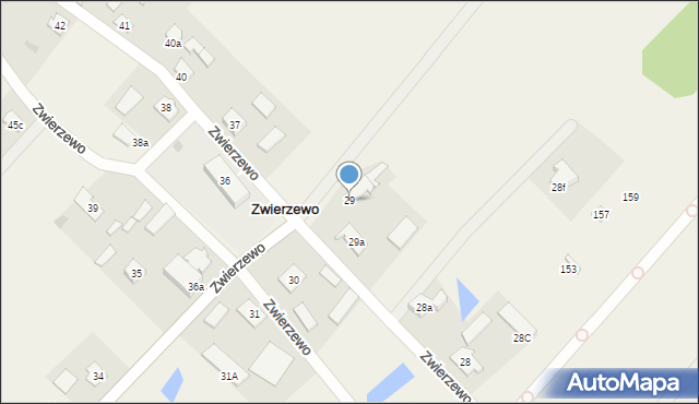 Zwierzewo, Zwierzewo, 29, mapa Zwierzewo