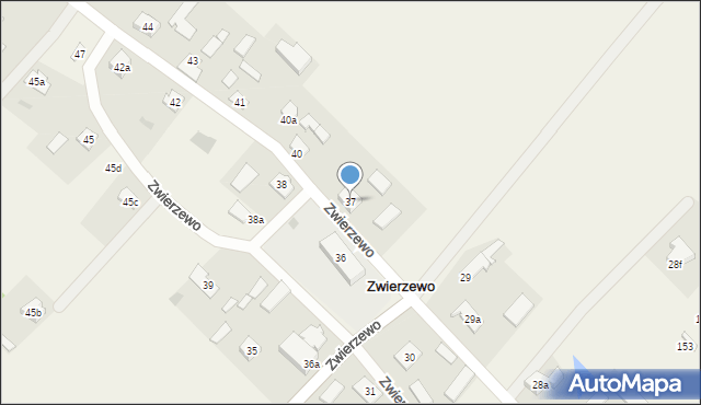 Zwierzewo, Zwierzewo, 37, mapa Zwierzewo