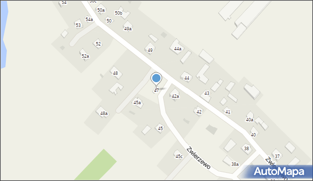 Zwierzewo, Zwierzewo, 47, mapa Zwierzewo