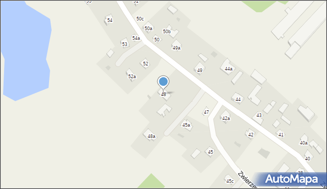 Zwierzewo, Zwierzewo, 48, mapa Zwierzewo
