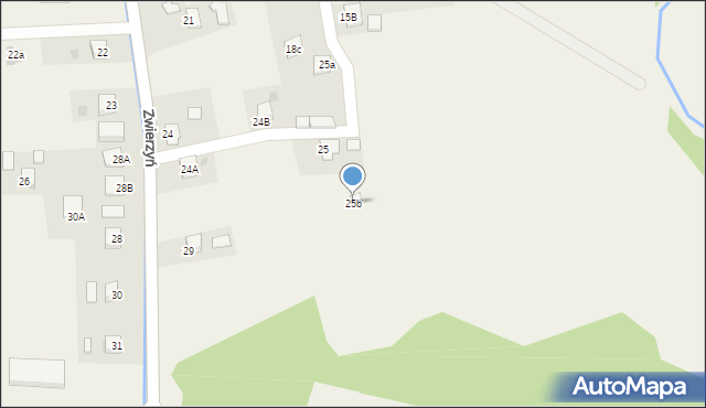 Zwierzyń, Zwierzyń, 25b, mapa Zwierzyń