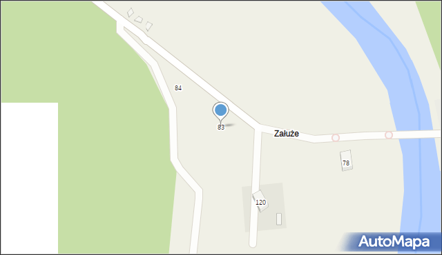 Zwierzyń, Zwierzyń, 83, mapa Zwierzyń