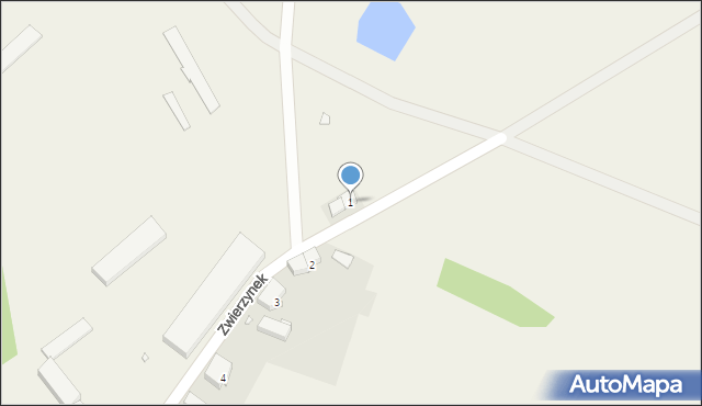 Zwierzynek, Zwierzynek, 1, mapa Zwierzynek