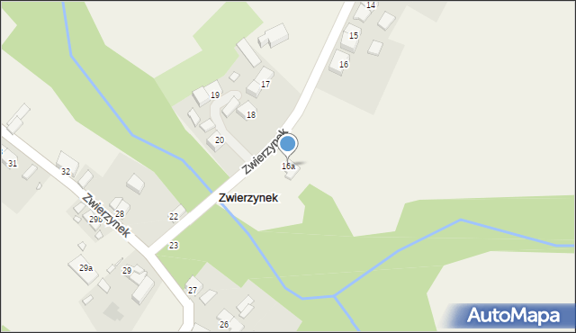 Zwierzynek, Zwierzynek, 16a, mapa Zwierzynek