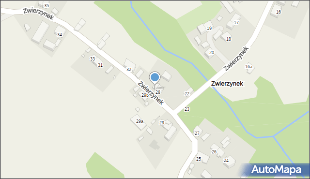 Zwierzynek, Zwierzynek, 30, mapa Zwierzynek