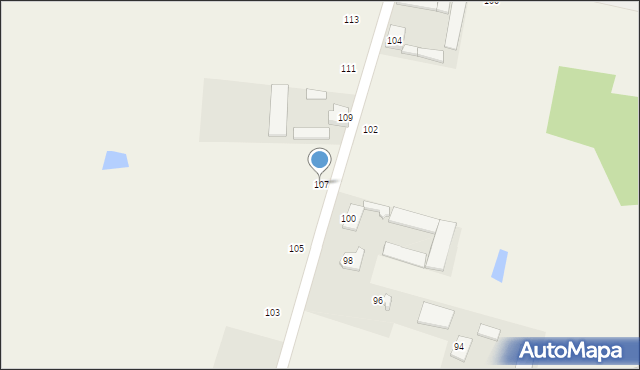 Zwierzyniec, Zwierzyniec, 107, mapa Zwierzyniec