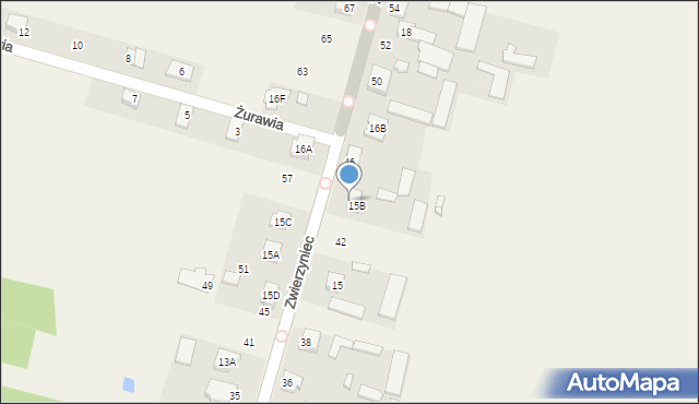 Zwierzyniec, Zwierzyniec, 44, mapa Zwierzyniec