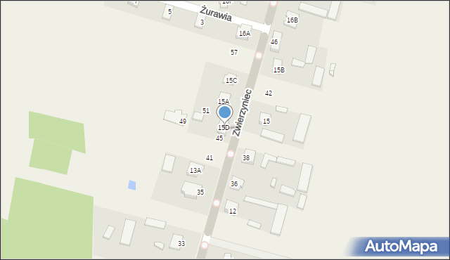 Zwierzyniec, Zwierzyniec, 47, mapa Zwierzyniec
