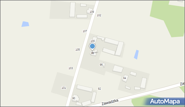 Zwierzyniec, Zwierzyniec, 98, mapa Zwierzyniec