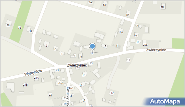 Zwierzyniec, Zwierzyniec, 6, mapa Zwierzyniec