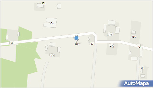 Zwierzyniec, Zwierzyniec, 43a, mapa Zwierzyniec