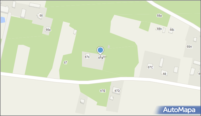 Zwierzyniec, Zwierzyniec, 67a, mapa Zwierzyniec
