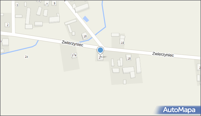 Zwierzyniec, Zwierzyniec, 17, mapa Zwierzyniec