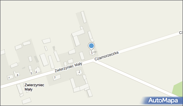 Zwierzyniec Mały, Zwierzyniec Mały, 1, mapa Zwierzyniec Mały