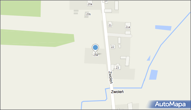 Zwoleń, Zwoleń, 23a, mapa Zwoleń