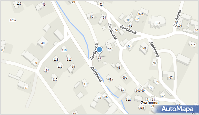 Zwrócona, Zwrócona, 34, mapa Zwrócona