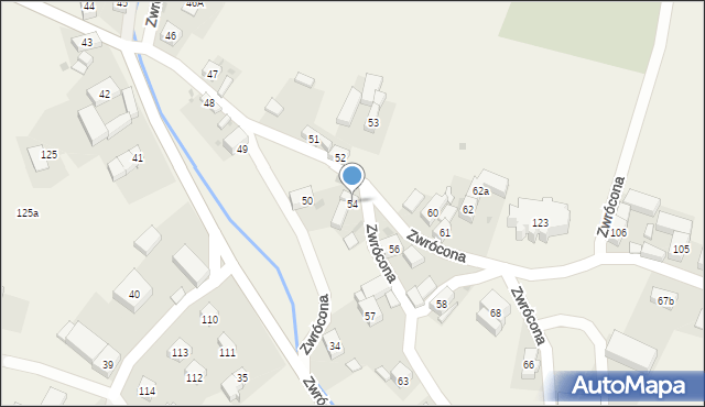 Zwrócona, Zwrócona, 54, mapa Zwrócona