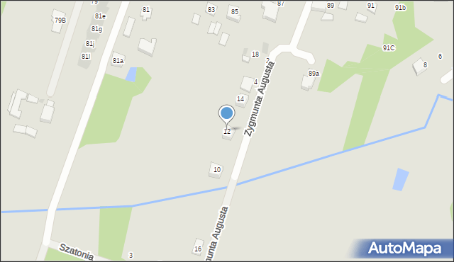 Aleksandrów Łódzki, Zygmunta Augusta, 12, mapa Aleksandrów Łódzki