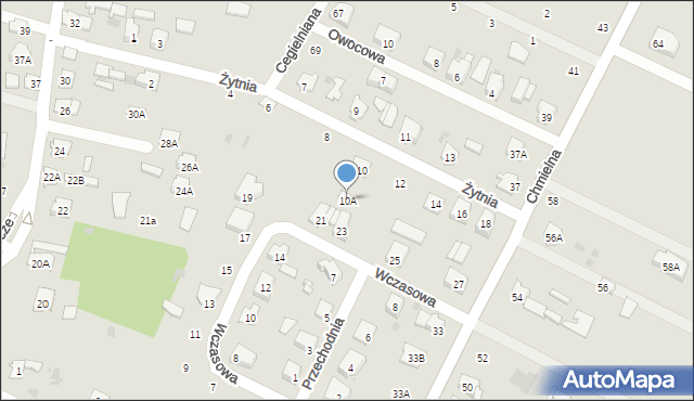 Bielsk Podlaski, Żytnia, 10A, mapa Bielsk Podlaski