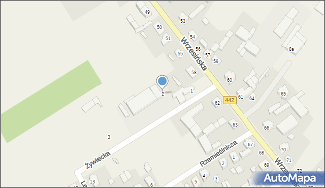 Borzykowo, Żywiecka, 2, mapa Borzykowo