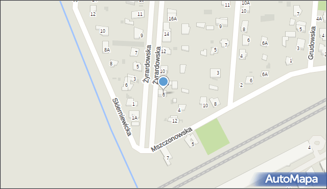 Brwinów, Żyrardowska, 6, mapa Brwinów