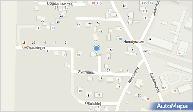 Chełm, Zygmunta Wincentego, 12, mapa Chełma