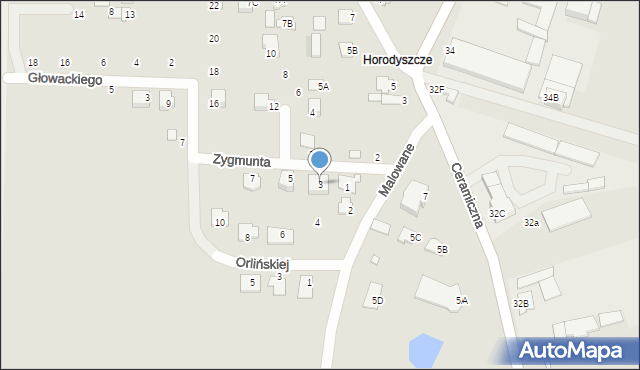 Chełm, Zygmunta Wincentego, 3, mapa Chełma