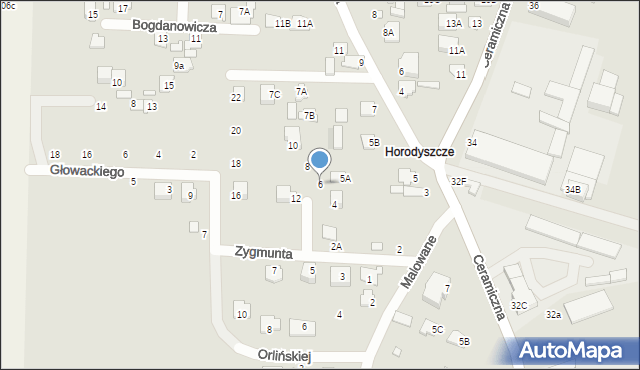 Chełm, Zygmunta Wincentego, 6, mapa Chełma