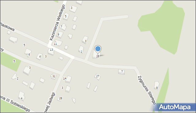 Chorzele, Zygmunta I Starego, 16, mapa Chorzele