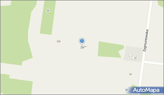 Chrzęsne, Zygmuntowska, 22b, mapa Chrzęsne