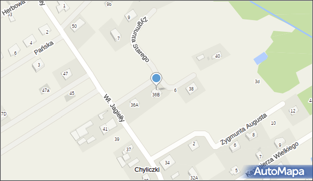 Chylice, Zygmunta I Starego, 4, mapa Chylice
