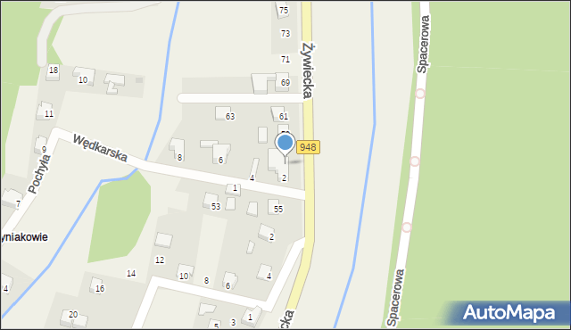 Czernichów, Żywiecka, 57, mapa Czernichów