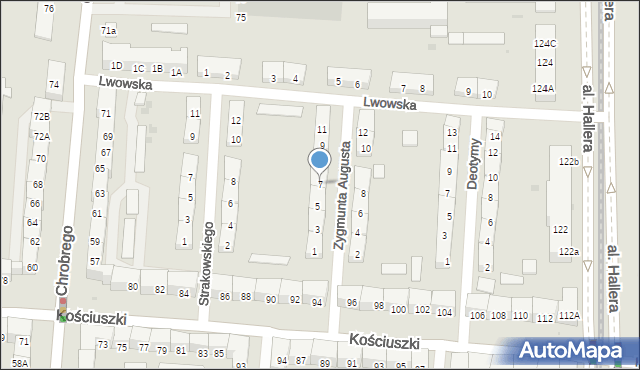 Gdańsk, Zygmunta Augusta, 7, mapa Gdańska