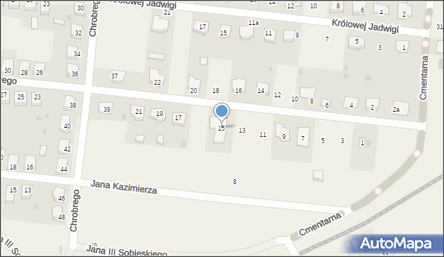 Gorzkowice, Zygmunta I Starego, 15, mapa Gorzkowice