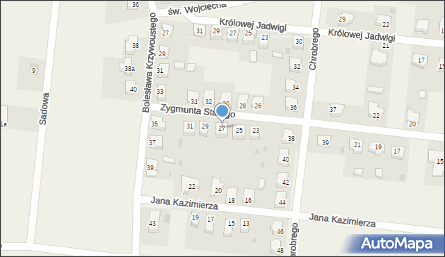 Gorzkowice, Zygmunta I Starego, 27, mapa Gorzkowice