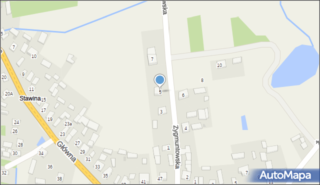 Goździków, Zygmuntowska, 5, mapa Goździków