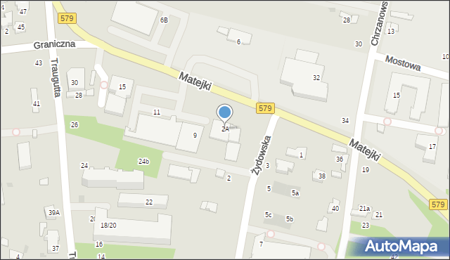 Grodzisk Mazowiecki, Żydowska, 2A, mapa Grodzisk Mazowiecki