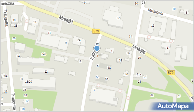 Grodzisk Mazowiecki, Żydowska, 3, mapa Grodzisk Mazowiecki