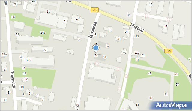 Grodzisk Mazowiecki, Żydowska, 5c, mapa Grodzisk Mazowiecki