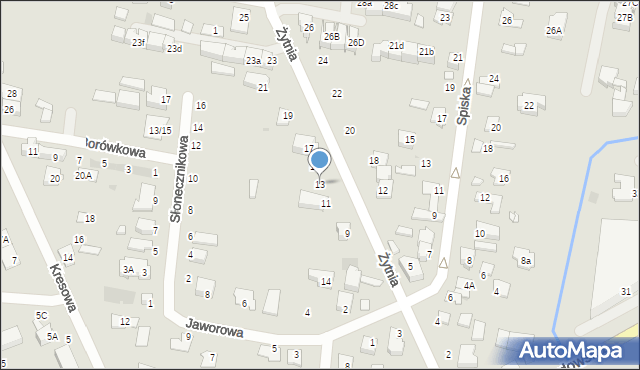 Grodzisk Mazowiecki, Żytnia, 13, mapa Grodzisk Mazowiecki