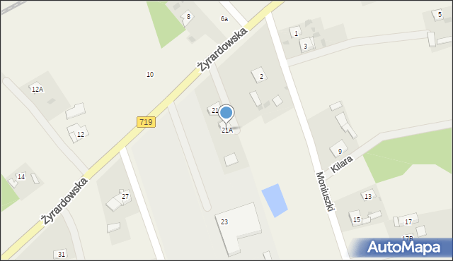 Jaktorów-Kolonia, Żyrardowska, 21A, mapa Jaktorów-Kolonia