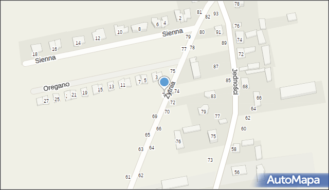 Janczewice, Żytnia, 73, mapa Janczewice