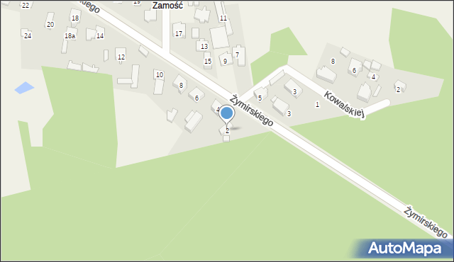 Klembów, Żymirskiego Franciszka, gen., 2, mapa Klembów