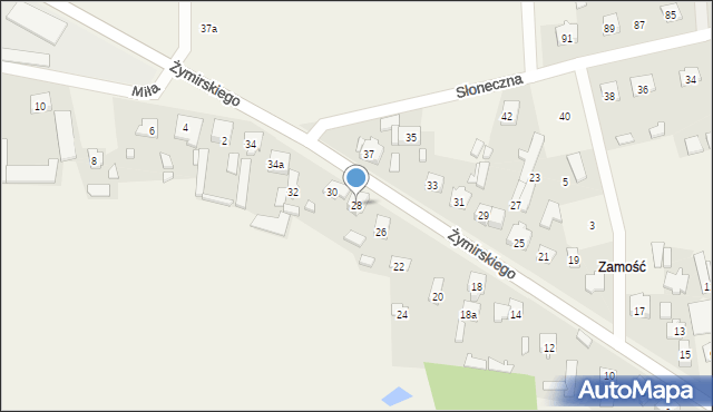Klembów, Żymirskiego Franciszka, gen., 28, mapa Klembów