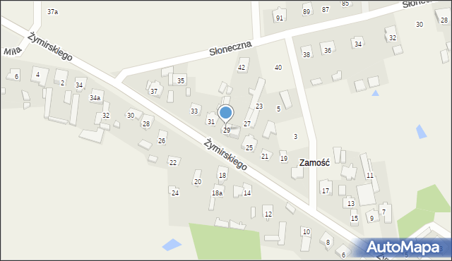 Klembów, Żymirskiego Franciszka, gen., 29, mapa Klembów