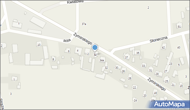 Klembów, Żymirskiego Franciszka, gen., 34, mapa Klembów