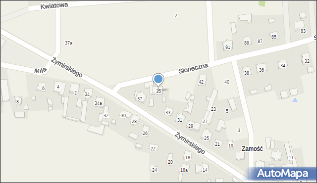 Klembów, Żymirskiego Franciszka, gen., 35, mapa Klembów